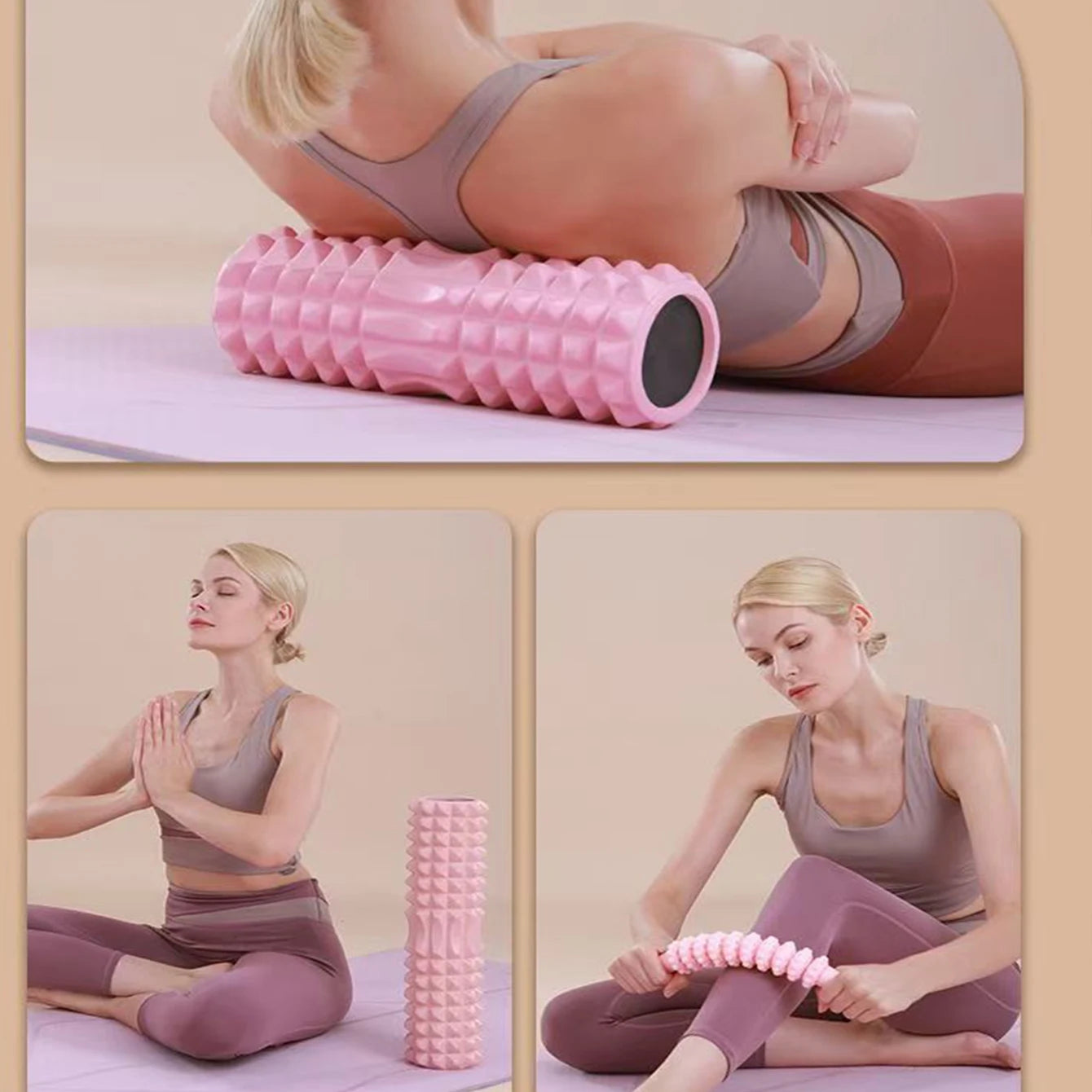 Ultimate 45Cm Yoga Foam Roller & Pilates Set - Enhance Your Fitness Routine with Muscle Massage Blocks & Yoga Bricks!