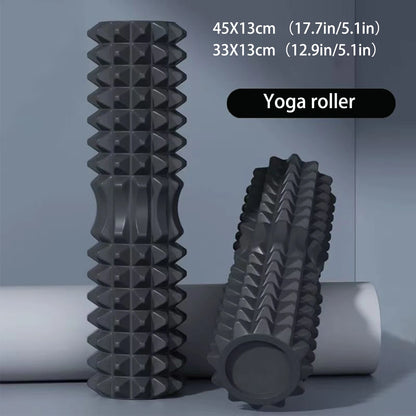 Ultimate 45Cm Yoga Foam Roller & Pilates Set - Enhance Your Fitness Routine with Muscle Massage Blocks & Yoga Bricks!